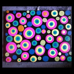 Acrylic blob painting 11x14